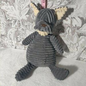 Jellycat Cordy Roy Grey Dog Schnauzer Stuffed Animal Plush Retired puppy